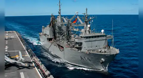 El gigantesco buque de España que supera los 40 km/h y abastece en alta mar a un portaaviones y 5 fragatas durante un mes