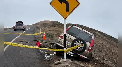 Tragedia en Pasamayo: conductor pierde la vida al despistar su vehículo y dar varias vueltas de campana en plena Panamericana Norte