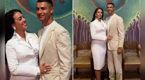 Revelan imágenes de la boda privada de Cristiano Ronaldo y Georgina Rodríguez donde ella no usó vestido de novia