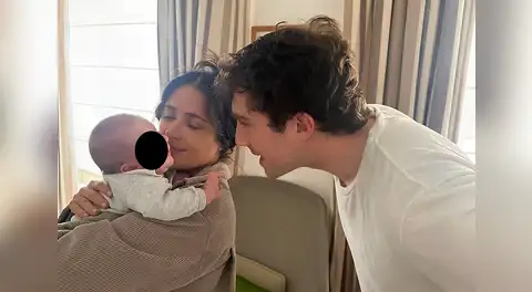 Salma Hayek se convierte en abuela por primera vez y presenta a su nieto: “¡Panchito!”