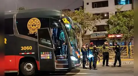 Disparan contra chofer de Cruz del Sur en San Luis cuando llevaba pasajeros rumbo a Ica