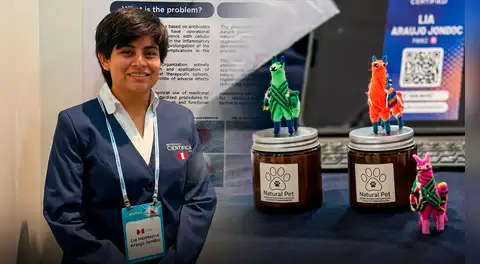 Veterinaria peruana de 24 años ganó medalla de oro en Corea del Sur y creó una novedosa fórmula cicatrizante con plantas naturales para mascotas.