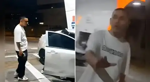 Nueva polémica: Jean Deza protagoniza fuerte discusión con trabajadora de grifo que acusó a sus amigos de robar un chicle
