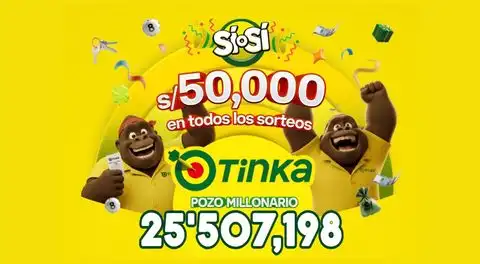 Resultados de La Tinka del miércoles 26 de agosto: números ganadores, premios del Pozo Millonario, boliyapa, S/50.000 y más