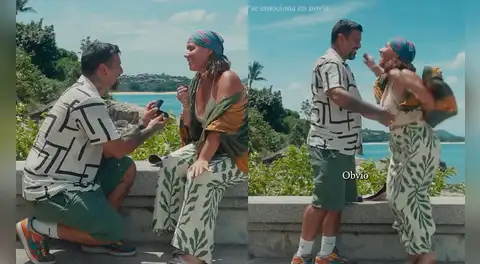 Patricia Barreto saltó de alegría por su emocionante pedida de mano en paradisíaca isla de Tailandia: “Contigo, un rotundo sí”
