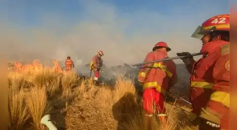 Feroz incendio forestal en Puno deja una adulta mayor fallecida y amenaza comunidades