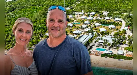 El impactante antes y después de un resort abandonado cerca de Cuba que una familia canadiense transformó por casi US$5 millones
