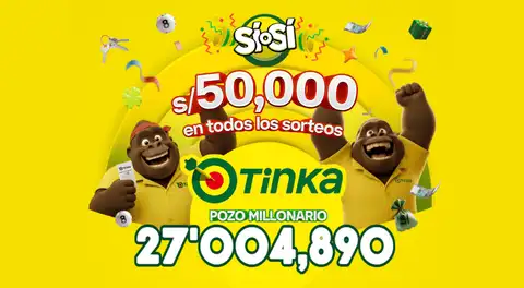 Resultados de La Tinka de hoy domingo 6 de septiembre: números ganadores, premios del Pozo Millonario, boliyapa, S/50.000 y más