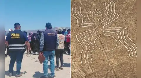 Desalojan a más de 100 personas que ocuparon zona arqueológica vinculada a las Líneas de Nasca en Palpa