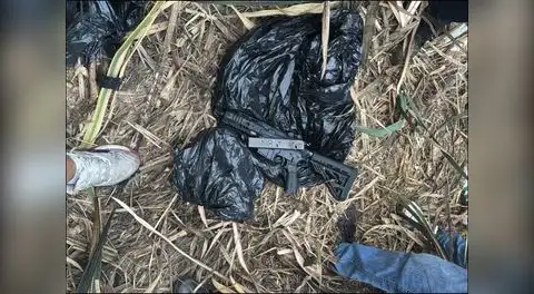Este es el fusil R-15 empleado en el cuádruple asesinato de Trujillo