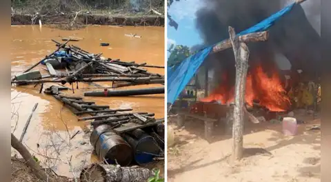 Golpe a la minería ilegal: Fuerzas Armadas destruyen recursos valorizados en más de S/8.3 millones en Madre de Dios