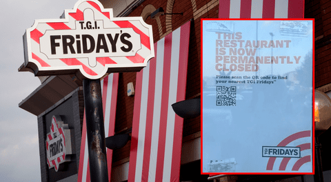 TGI Fridays announces closure of 30 restaurants across the US after declining sales