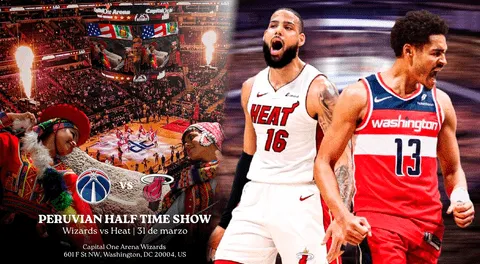 NBA halftime show with Peru as a guest: A look at the Miami Heat vs Washington Wizards event