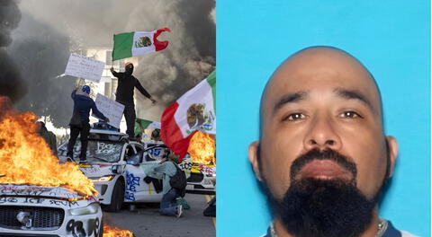 FBI seeks man who threw rocks at police during protest in Los Angeles