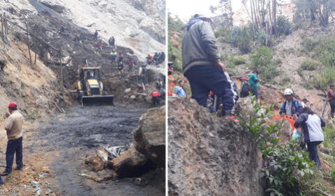 6 mineros quedan atrapados en socavón tras deslizamiento de tierra en La Libertad