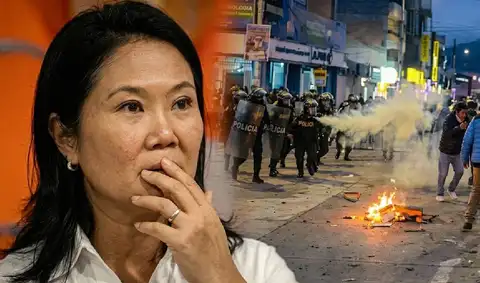 Rechazo masivo a Keiko Fujimori en Huancayo: PNP usa bombas lacrimógenas para dispersar a manifestantes