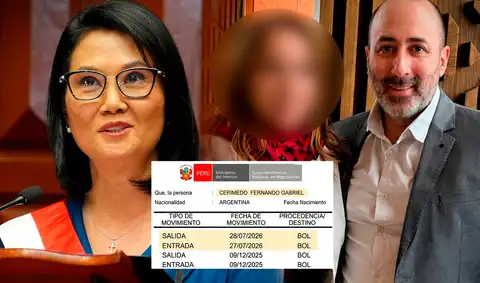 El operador Fernando Cerimedo arribó a Lima durante la juramentación de Keiko Fujimori