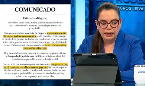 Madre de menor agredido en Liceo Naval perdona a Milagros Leiva por revelar identidad de su hijo Madre de menor agredido en Liceo Naval perdona a Milagros Leiva por revelar identidad de su hijo
