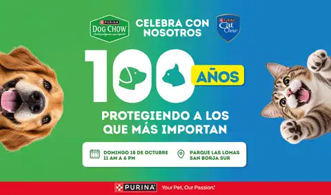 ¿Buscas un plan petfriendly? Purina celebra sus 100 años con actividades gratuitas para familias y mascotas