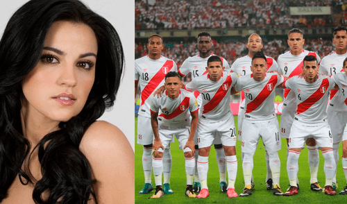Así Maité Perroni alienta a la Blanquirroja antes del Perú vs Dinamarca [FOTOS]