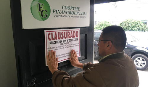 SBS dispuso clausura de Cooperativa Finangroup