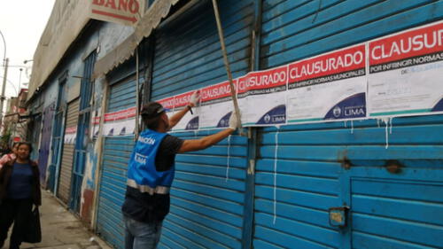 Local permanecerá cerrado hasta que subsanen las observaciones que se le realizaron. (Foto: Municipalidad de Lima) clausuran mesa redonda tras incendio