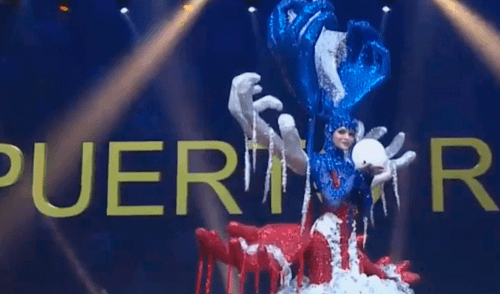 Miss Puerto Rico cae en pleno desfile típico del Miss Universo 2018 [VIDEO]