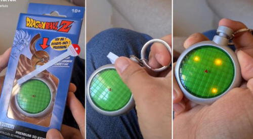 Foto: captura de TikTok Joven es viral por comprarse un Radar de las Esferas del Dragón