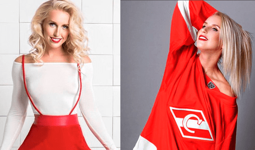 Spartak Moscú anunció lesión de jugadora de hockey con imagen sensual [FOTOS]