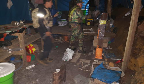 VRAEM: Destruyen 5 laboratorios de clorhidrato de pasta básica de cocaína