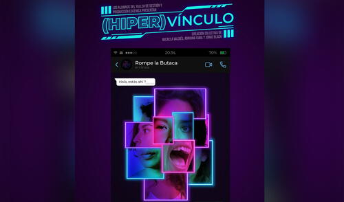 (HíPER)Vínculo, la primera obra de teatro contada por Whastapp en Perú