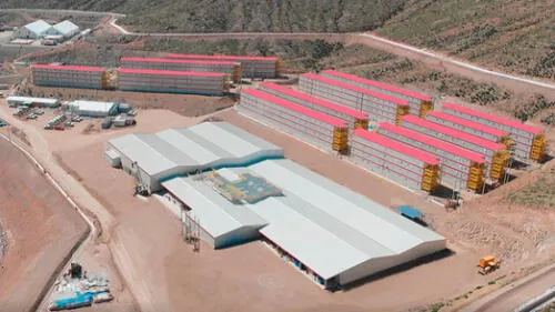 Uno de los campamentos mineros del Grupo Cintac.