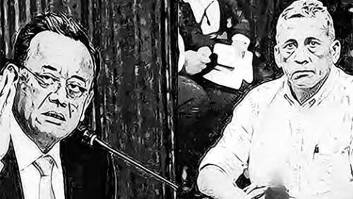 Congresista Edgar Alarcón y Antauro Humala.