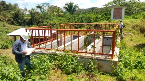 Obra de saneamiento de Bellavista San Martín