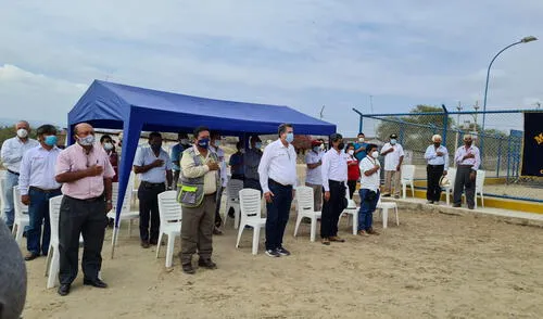 Durante ceremonia se anunció el pedido para abastecimiento de agua (Foto: difusión) piden ampliación de planta de tratamiento