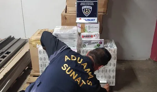 Incautan 41, 507 cajetillas de cigarrillos que ingresaron de contrabando al país