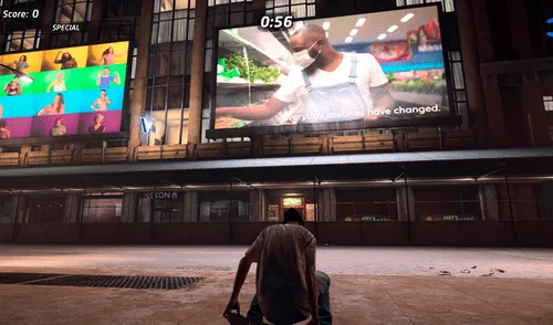 Spot de la nueva normalidad en Tony Hawk's Pro Skater 1 + 2. Foto: The Ordinary Nintendo. Tony Hawk's Pro Skater 1 + 2