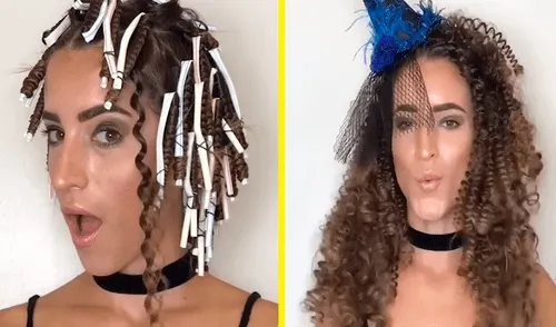 Facebook: tutorial de belleza enseña truco para tener unos rizos perfectos usando sorbetes [VIDEO] 
