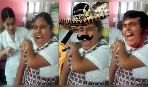 Lloró al recibir una vacuna y hoy es víctima de los trolles del Photoshop [FOTOS]