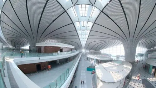 El aeropuerto más grande del mundo abrirá su puertas en septiembre. Foto: RT.