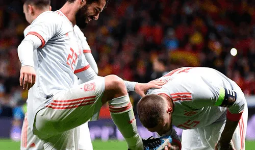 Argentina vs. España: Isco y su divertido gesto a Sergio Ramos tras anotar [VIDEO]