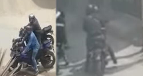 Ate Vitarte: Impactante asalto de 5 motorizados que robaron 10 mil soles de banco [VIDEO]