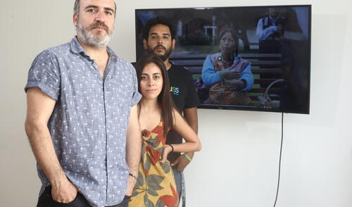 Los creativos de la agencia Copiloto, liderados por Javier 'Vicho' Castillo. Crédito: Jorge Cerdán