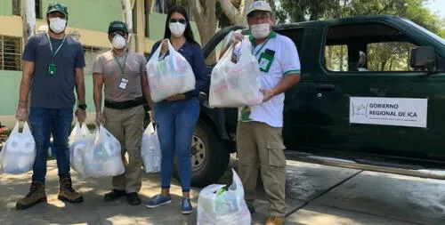 Alimentos para los sectores más vulnerables. Foto: Difusión