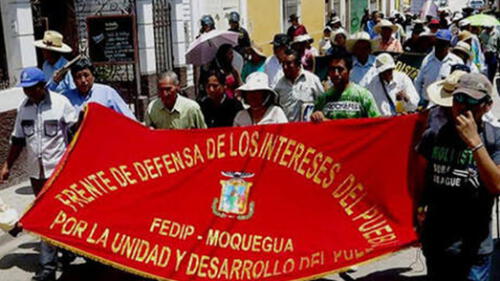 Gremios y sindicatos de Moquegua protestarán en rechazo a la corrupción 