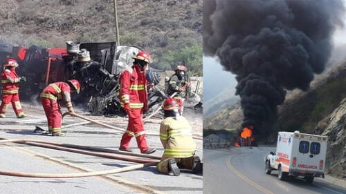 Conductor muere calcinado producto de violento choque en Apurímac [VIDEO]
