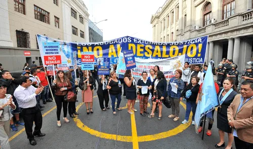 Poder Judicial desalojó local del Colegio de Abogados de Lima
