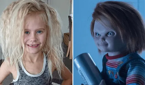 Facebook viral: la llaman "Chucky" por extraña enfermedad que convirtió su cabello negro a rubio lleno de frizz [FOTOS] 