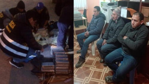Capturan a tres sujetos que transportaban 43 kilos de droga con destino a Juliaca [FOTOS] 