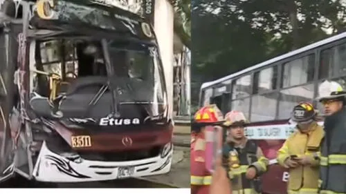 Jesús María: accidente en avenida Salaverry. Fuente: Captura América.
